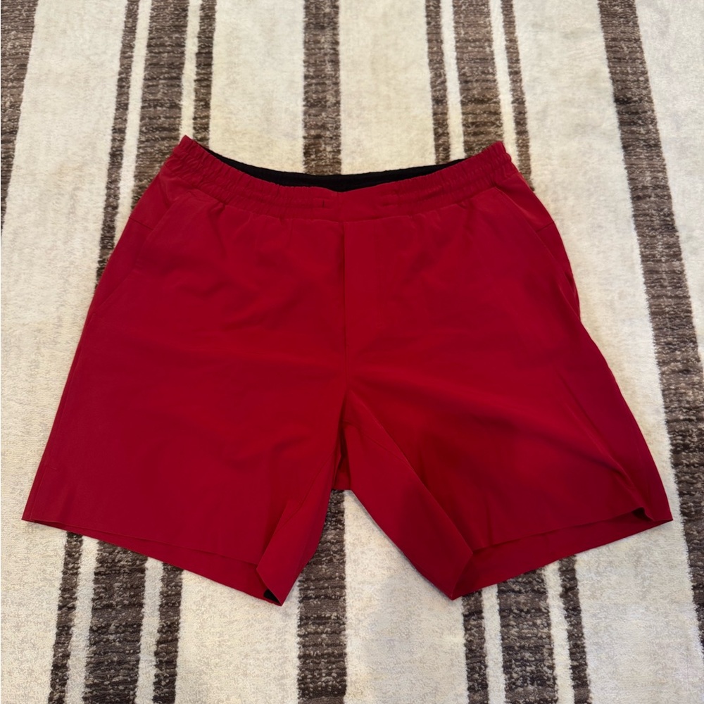 Lululemon Athletica Men's Red Athletic Swim Shorts